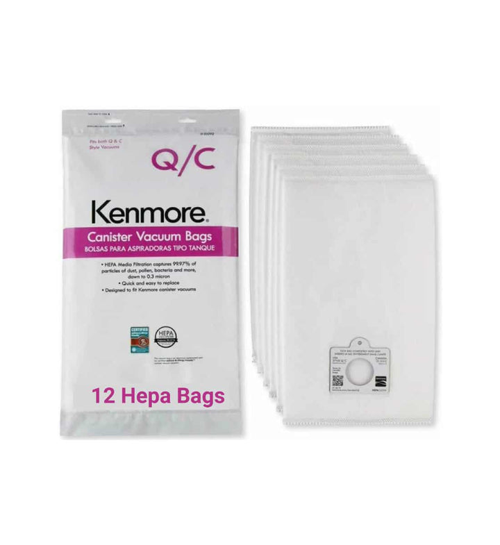 Kenmore 53291 Q/C HEPA Vacuum Bags For Canister Vacuums, 12 Pack 6