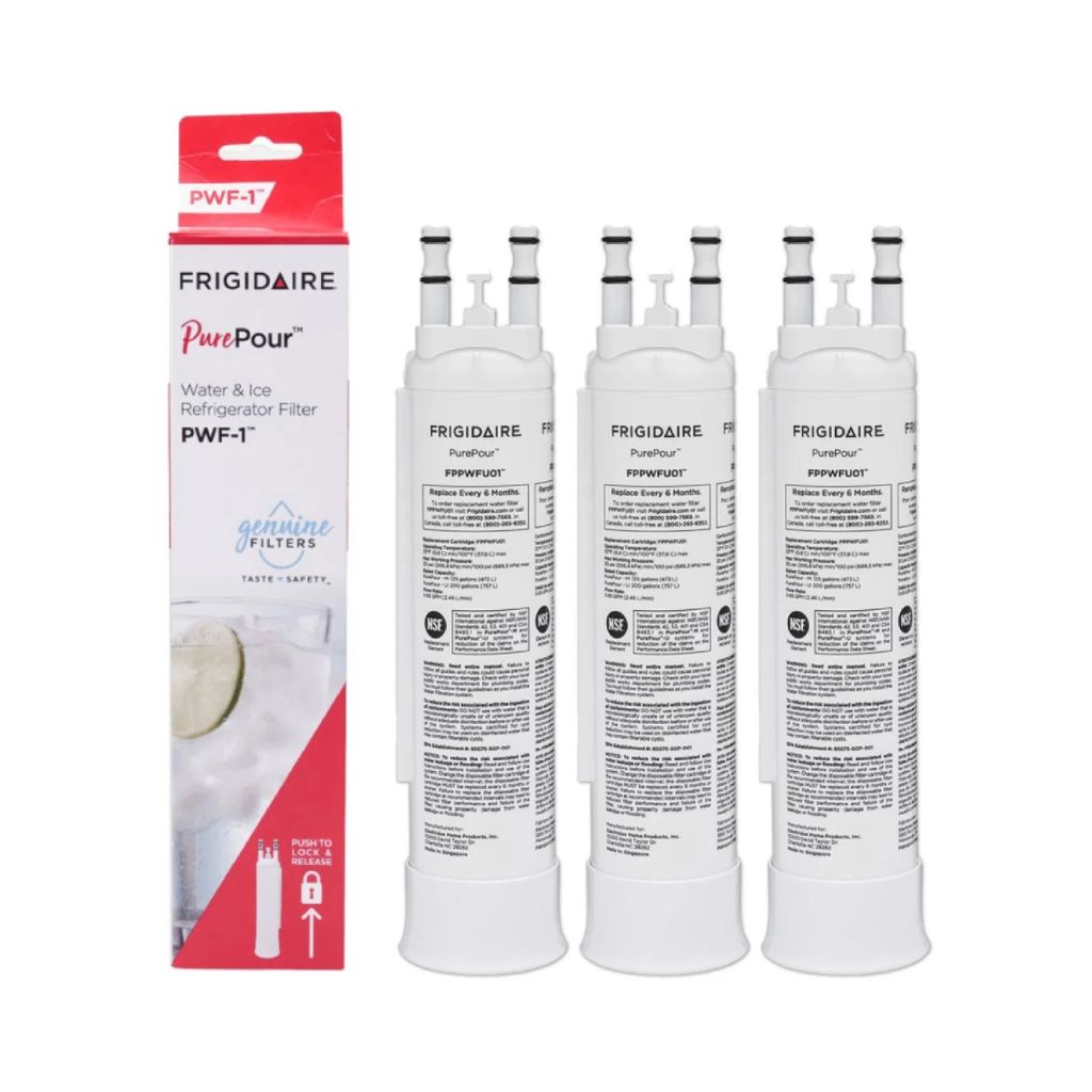 Frigidaire FPPWFU01 PurePour PWF-1 Refrigerator Water Filter Replacement, White