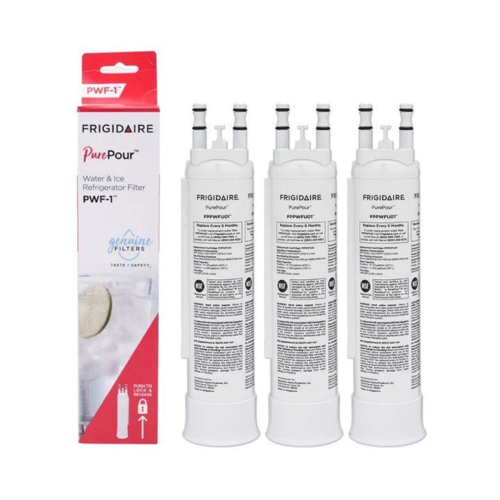 Frigidaire FPPWFU01 PurePour PWF-1 Refrigerator Water Filter Replacement, White