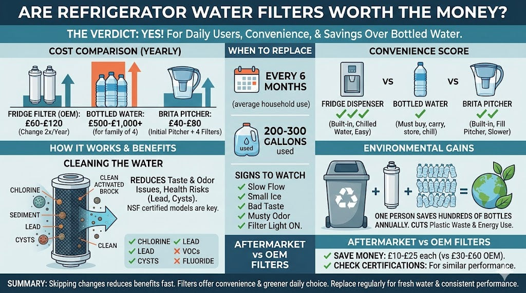 Are Refrigerator Water Filters Worth The Money?