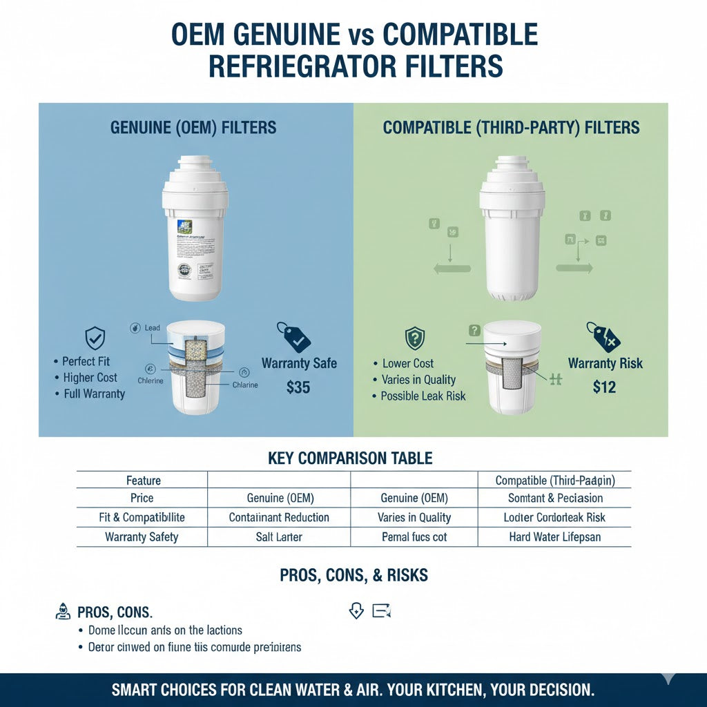 OEM vs Compatible Refrigerator Filters