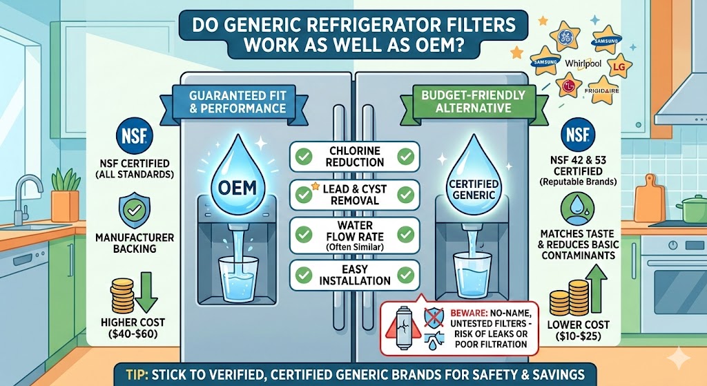 Do Generic Refrigerator Filters Work as Well as OEM