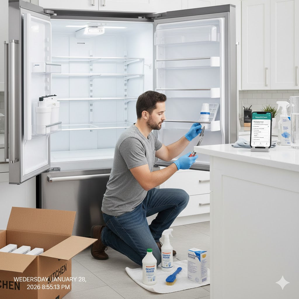 Full Refrigerator Filter Reset and Cleaning Checklist for Moving or Deep Clean