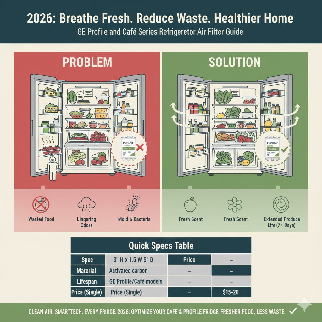 GE Profile and Café Series Refrigerator Air Filter Guide