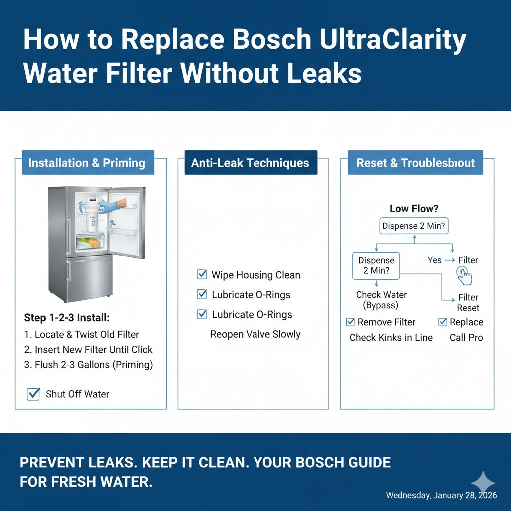 How to Install a Bosch UltraClarity Water Filter