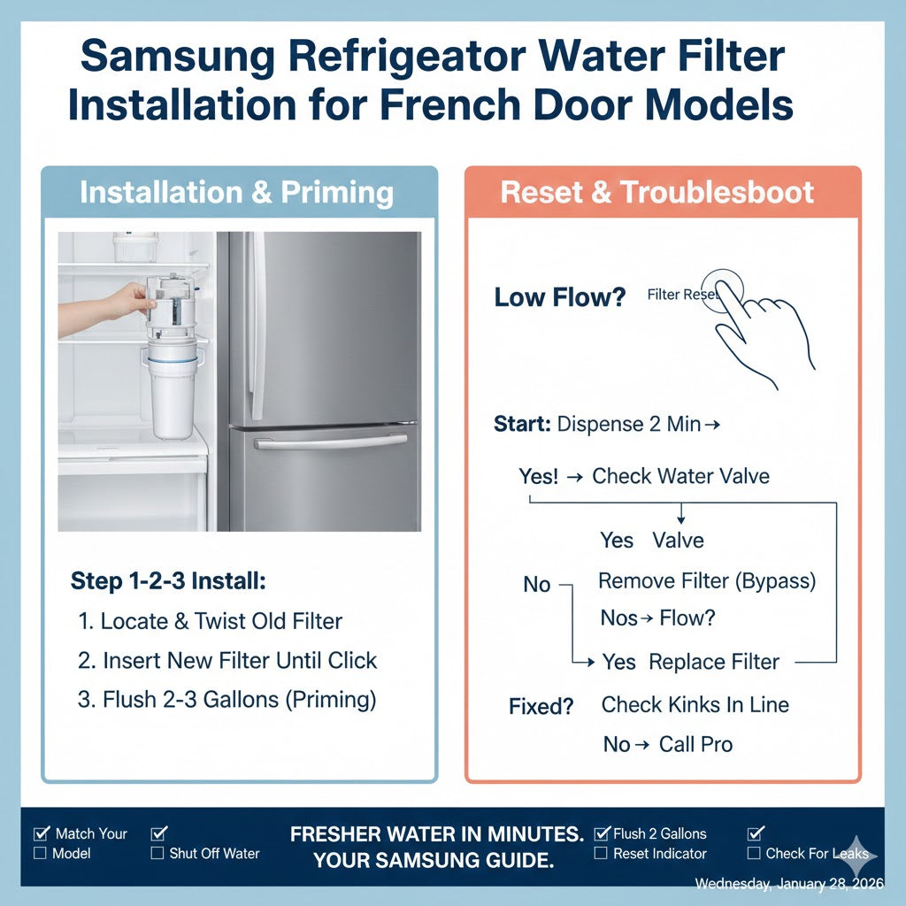 Samsung Water Filter Replacement: French Door & Bespoke