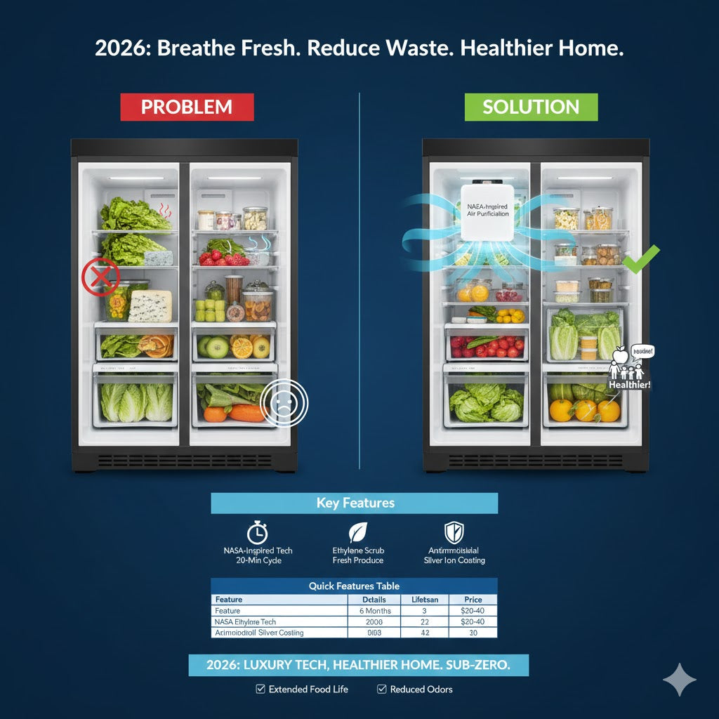 Sub-Zero Air Purification Technology in Luxury Refrigerators Explained