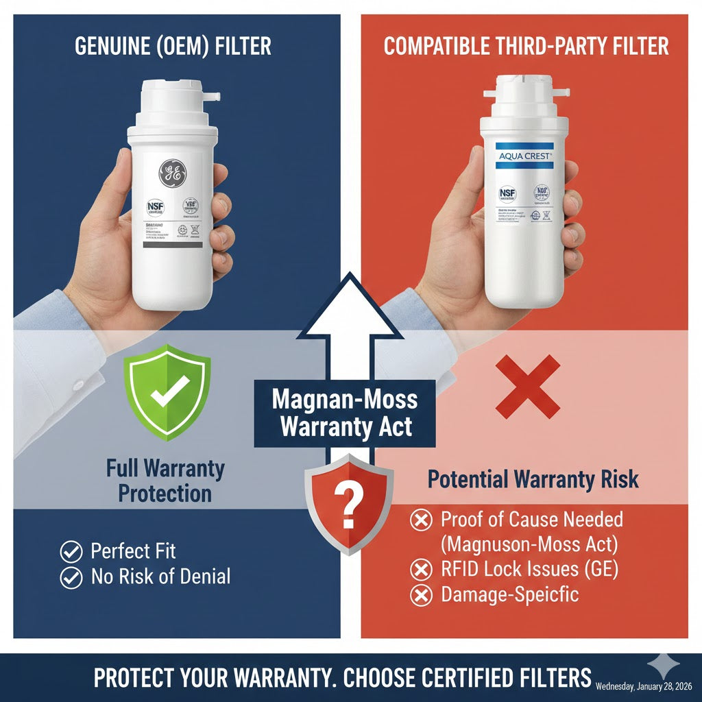 Warranty Impact of Using Non-Genuine Refrigerator Filters