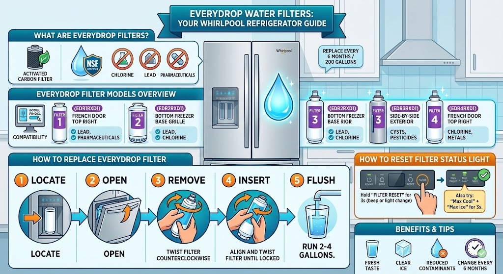 Whirlpool EveryDrop Water Filter Guide & Reset