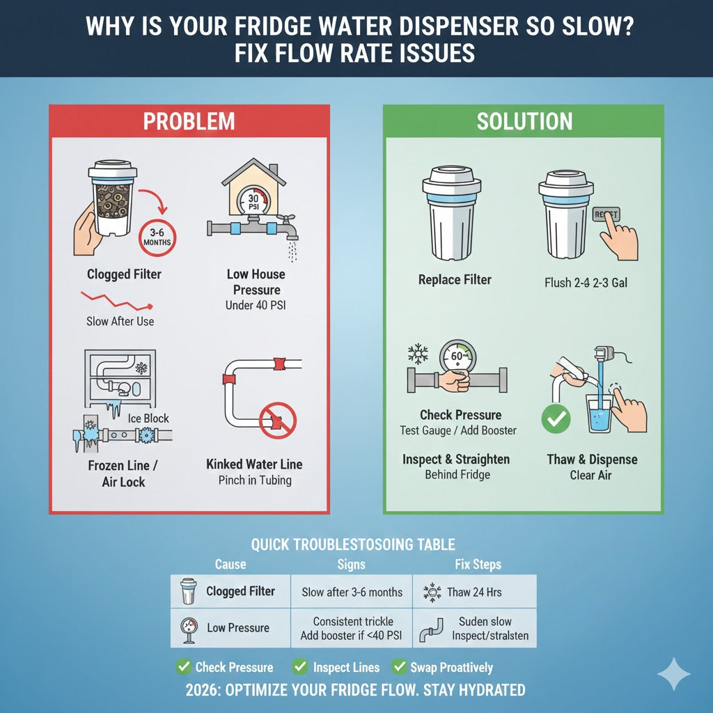 Why Is Your Fridge Water Dispenser So Slow