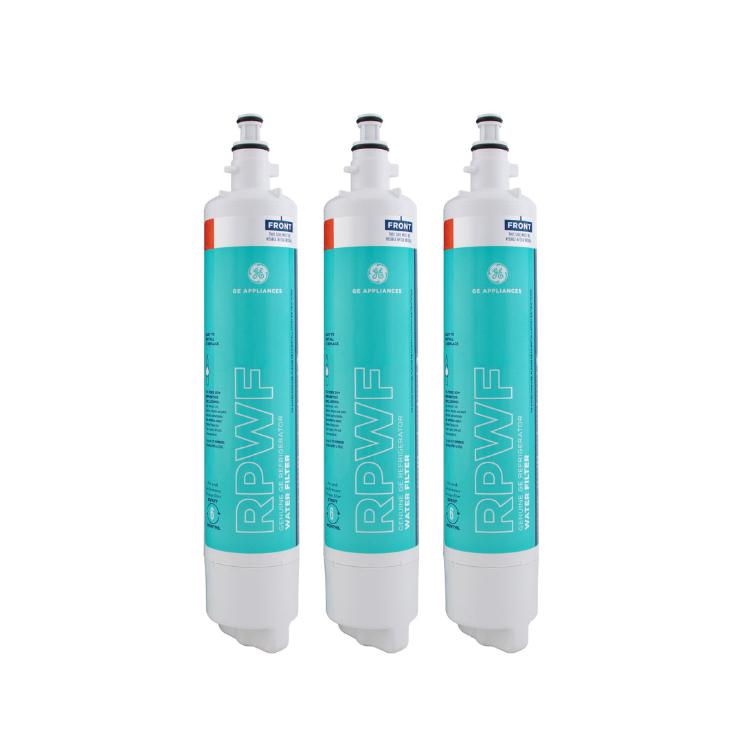 GE RPWF Refrigerator Water Filter, Replacement Filter (No Chip)