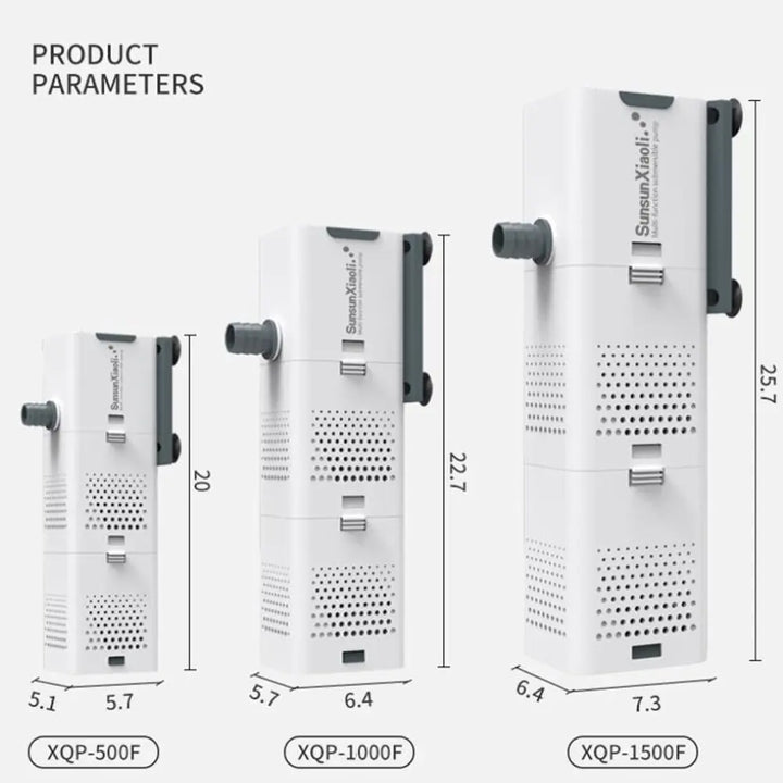 3-in-1 Aquarium Filter – Oxygenation, Filtration & Water Pump for Clear, Healthy Aquariums