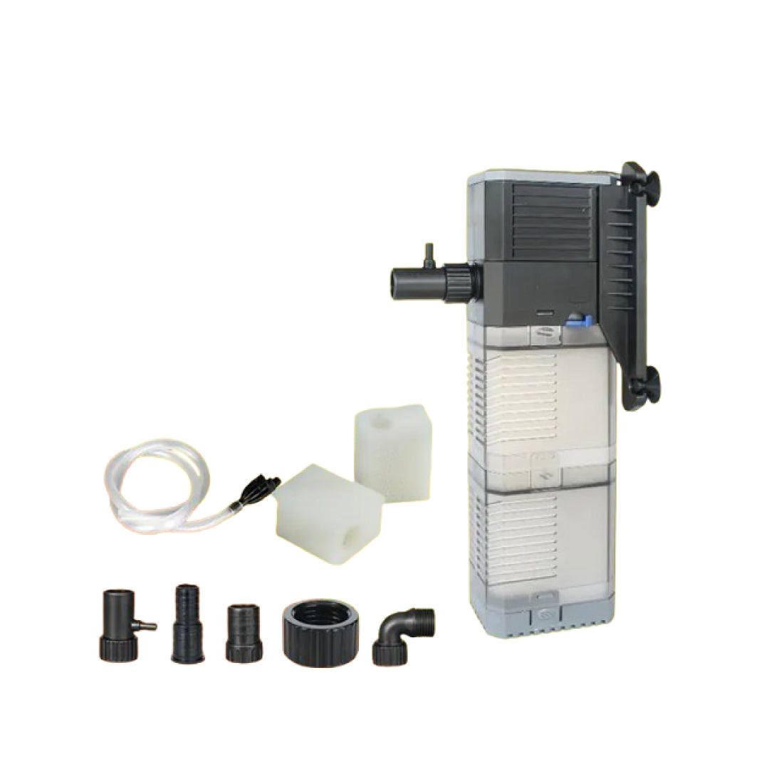 3-in-1 Aquarium Filter – Oxygenation, Filtration & Water Pump for Clear, Healthy Aquariums