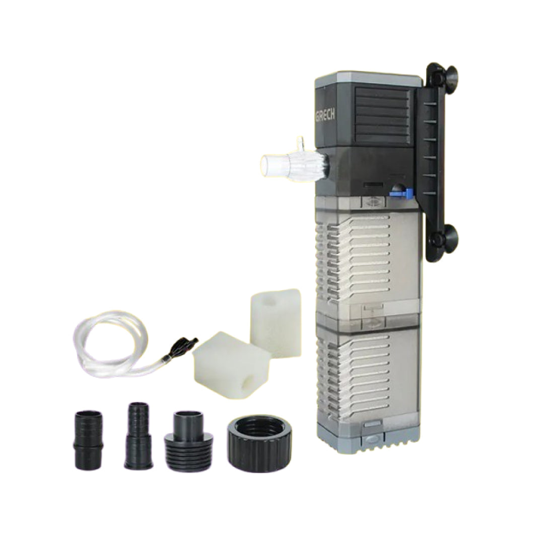 3-in-1 Aquarium Filter – Oxygenation, Filtration & Water Pump for Clear, Healthy Aquariums