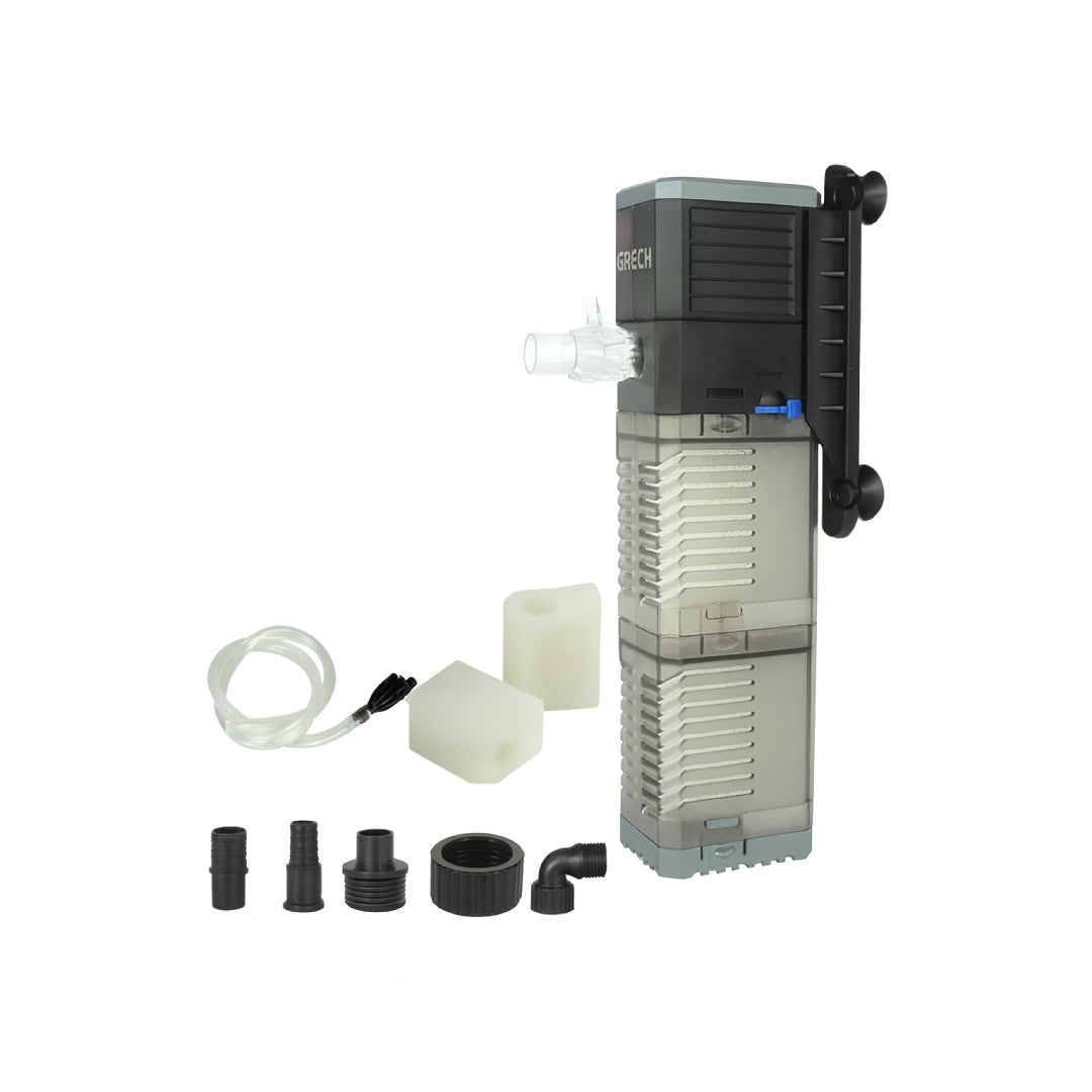3-in-1 Aquarium Filter – Oxygenation, Filtration & Water Pump for Clear, Healthy Aquariums