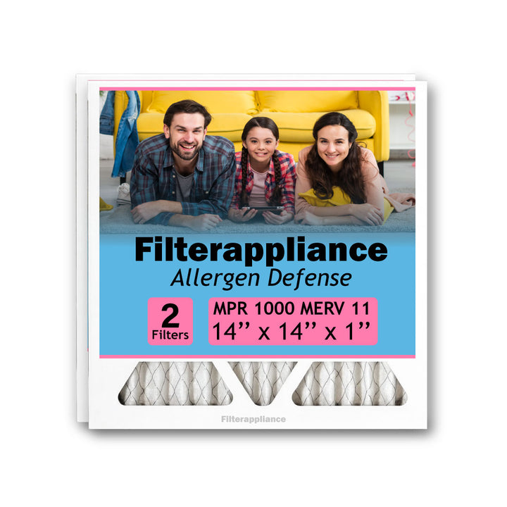 “Filterappliance 14x14x1 MERV 11 AC furnace air filter with electrostatic
