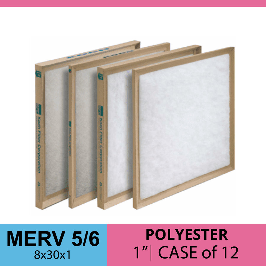 Koch 8x30x1 Polyester HVAC Filter