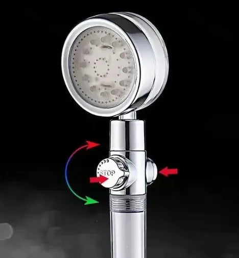 Temperature control shower filter