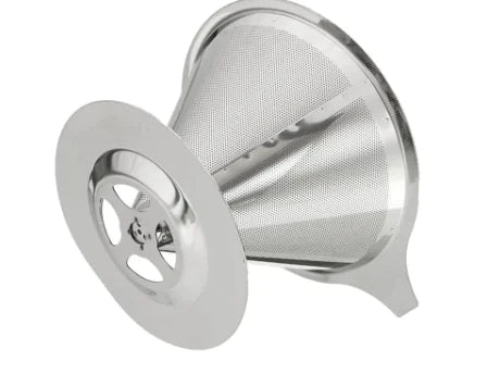 Reusable Double-Layer Stainless Steel Coffee Filter – Eco-Friendly & Smooth Brew