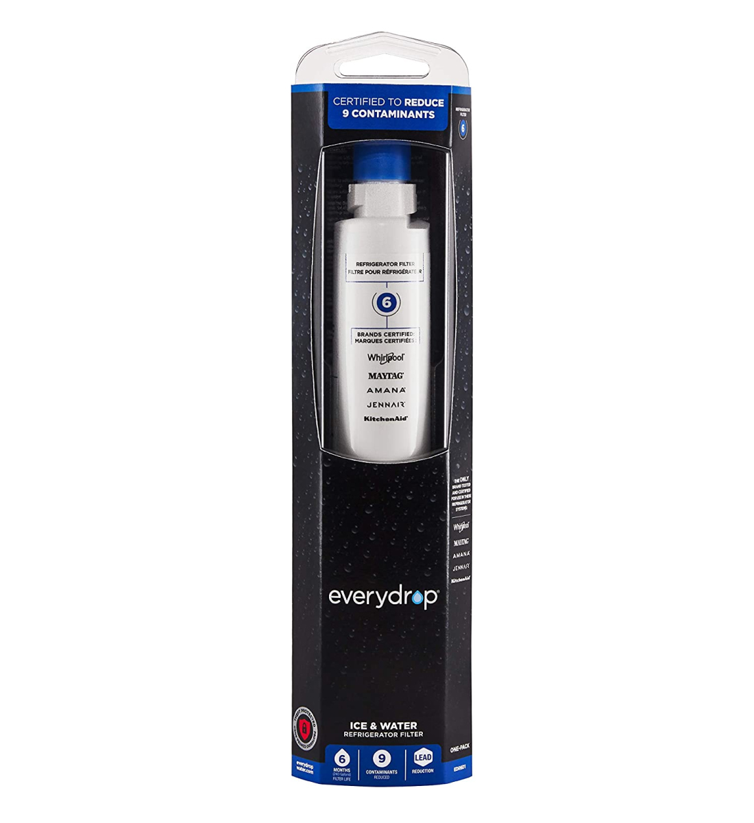 EveryDrop Refrigerator Water Filter 6 Icemaker by Whirlpool